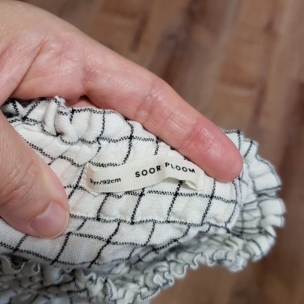 Soor Ploom Hetty Culotte In "Graph Paper", Size 2T - Picture 2 of 8
